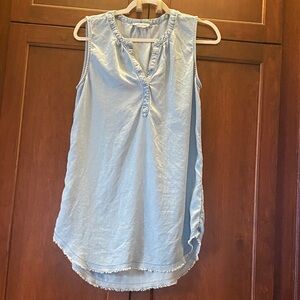 beachlunchlounge Light Blue Sleeveless Coverup 18”W 41”L